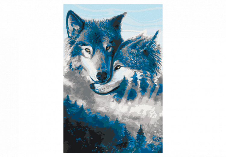 Tableau à peindre soi-même Wolves in Love 131444 additionalImage 7