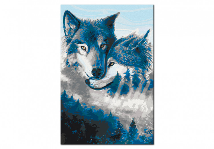 Tableau à peindre soi-même Wolves in Love 131444 additionalImage 6