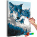 Tableau à peindre soi-même Wolves in Love 131444 additionalThumb 3