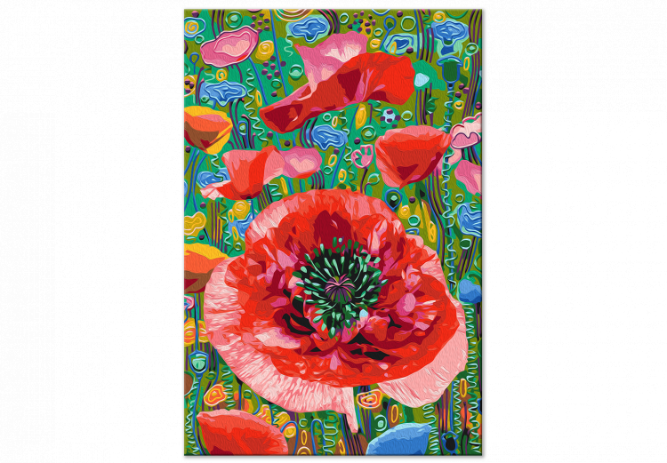 Kit de peinture Colorful Poppies - Blooming Flowers on a Joyful Decorative Background 144144 additionalImage 4