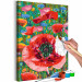 Kit de peinture Colorful Poppies - Blooming Flowers on a Joyful Decorative Background 144144 additionalThumb 5