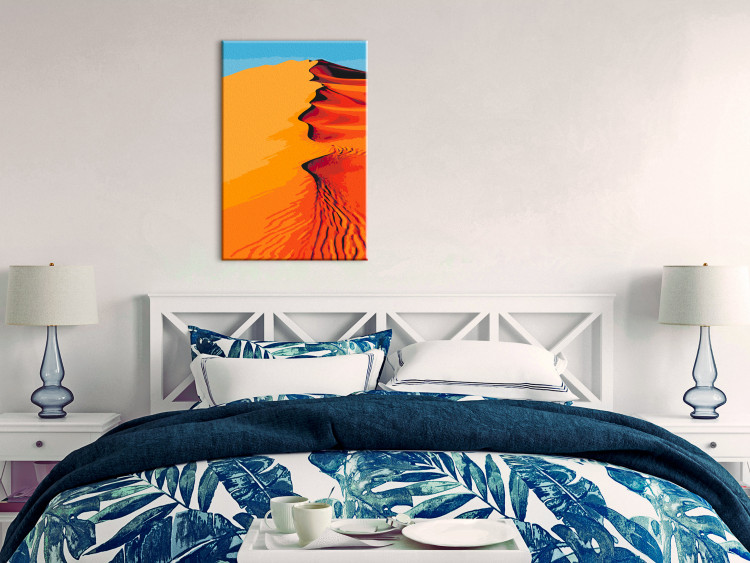 Kit de peinture par numéros Hot Sands - Orange Dunes on the Blue Sky Background 145154 additionalImage 2