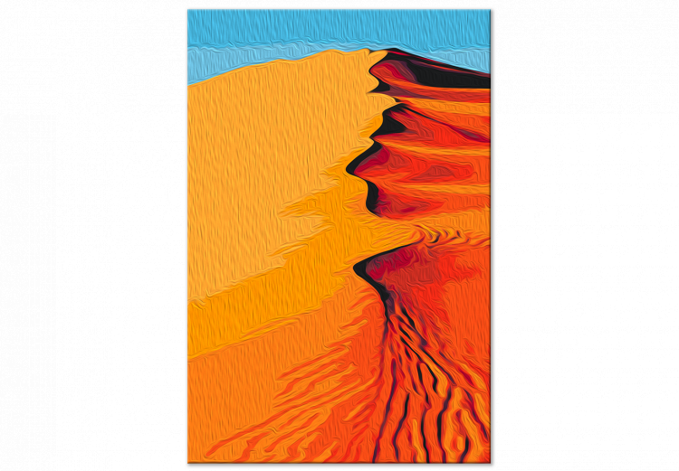 Kit de peinture par numéros Hot Sands - Orange Dunes on the Blue Sky Background 145154 additionalImage 4