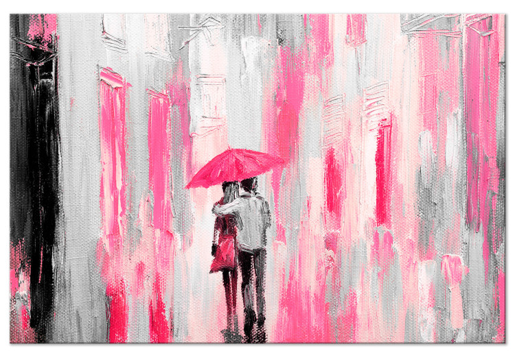 Tableau Les amoureux sous le parapluie