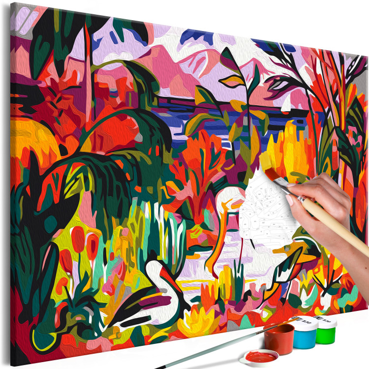 Kit de peinture Jean Metzinger: Paysage coloré aux oiseaux aquatiques 134684 additionalImage 3