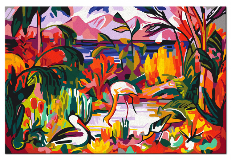 Kit de peinture Jean Metzinger: Paysage coloré aux oiseaux aquatiques 134684 additionalImage 5