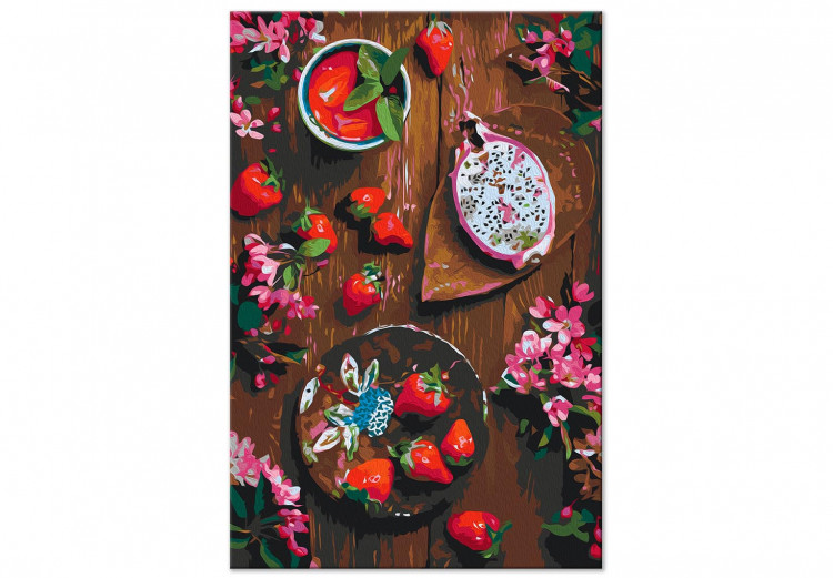 Peinture par numéros Strawberries and Dragon Fruit 143294 additionalImage 6