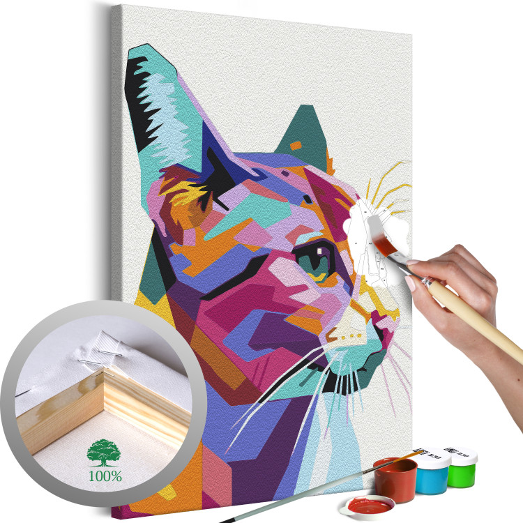 Kit de peinture Geometric Cat 135205