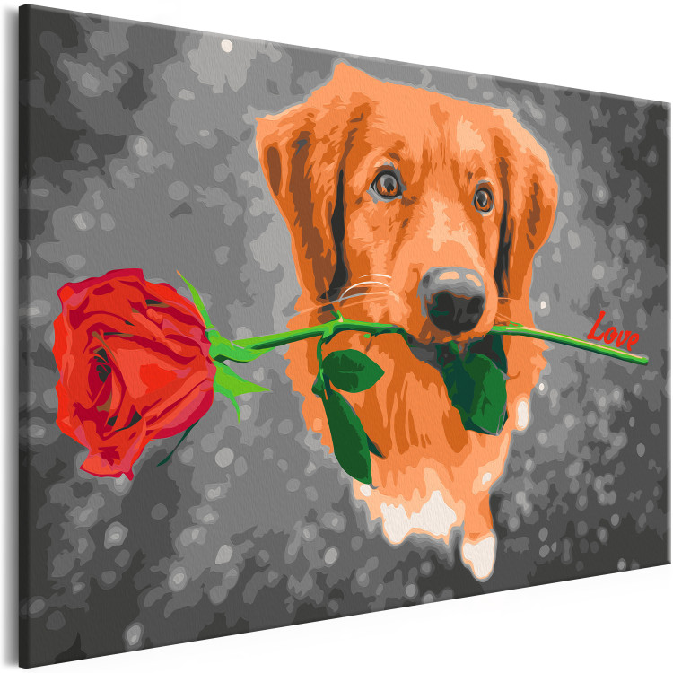 Kit de peinture Dog With Rose  132315 additionalImage 5