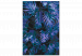 Tableau à peindre soi-même Inky Mystery - Multitude of Dark Navy Blue Leaves 146215 additionalThumb 3