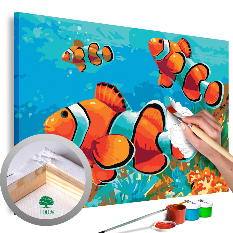 Tableau peinture par numéros Gold Fishes 107725