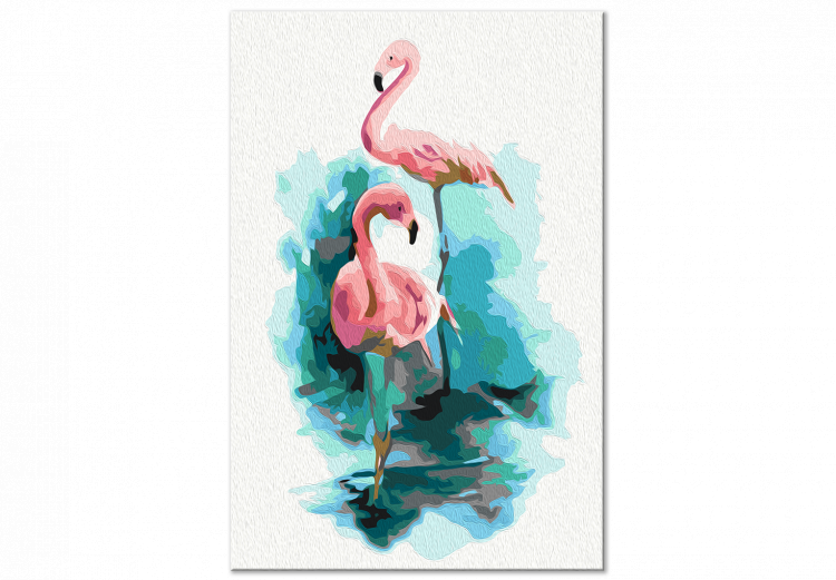Tableau à peindre soi-même Two Flamingos 138435 additionalImage 7