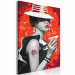 Tableau peinture par numéros Gangster Girl - Woman With a Hat and a Drink on a Red Background 144135 additionalThumb 7
