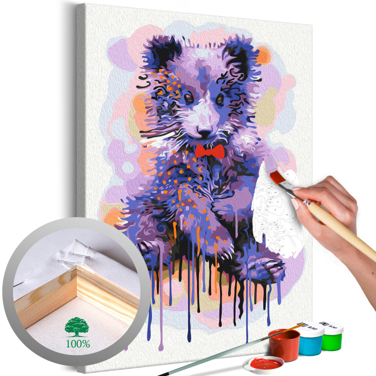 Kit de peinture Little Violet Bear Cub 143655