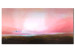 Toile déco Horizon lointain (1 pièce) - fond abstrait avec ciel rose 46575
