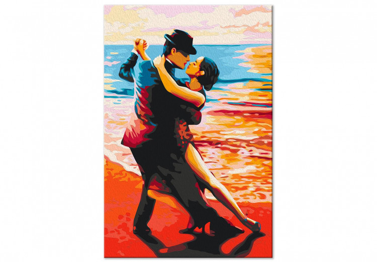 Kit de peinture Passionate Tango - Couple in Love Dancing in the Background of the Sea 144085 additionalImage 3