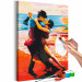 Kit de peinture Passionate Tango - Couple in Love Dancing in the Background of the Sea 144085 additionalThumb 4