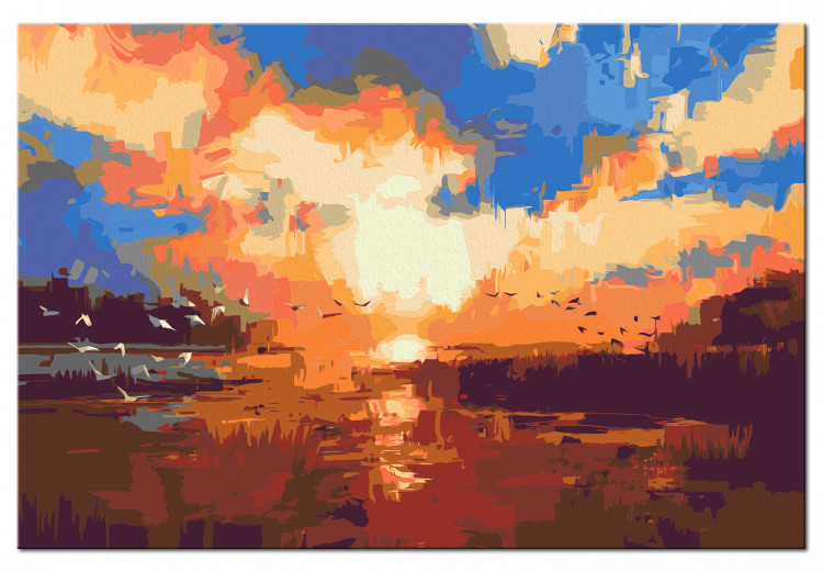 Kit de peinture par numéros Sunset on the Lake 117195 additionalImage 6