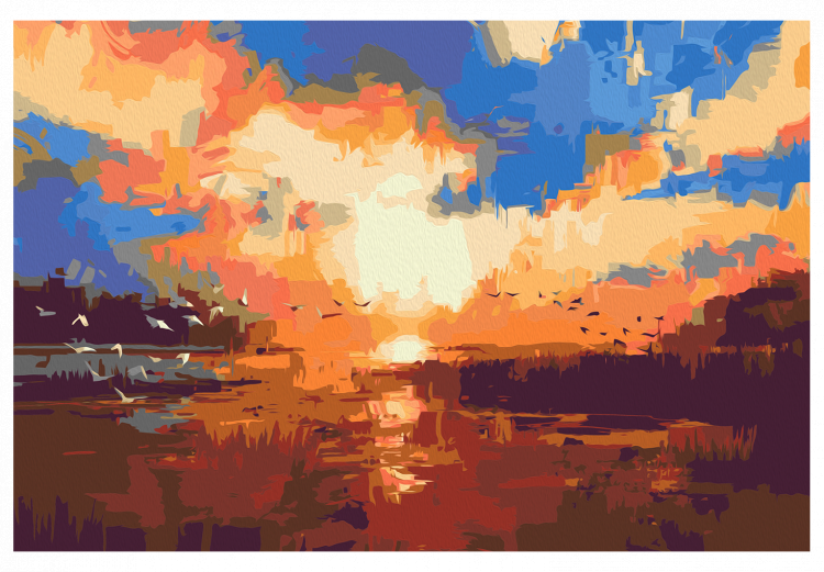 Kit de peinture par numéros Sunset on the Lake 117195 additionalImage 7