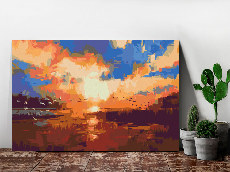 Kit de peinture par numéros Sunset on the Lake 117195 additionalImage 2