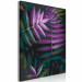 Kit de peinture par numéros Evening Leaves - Twilight Plant of Purple, Black and Green Colors 146206 additionalThumb 6