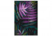 Kit de peinture par numéros Evening Leaves - Twilight Plant of Purple, Black and Green Colors 146206 additionalThumb 3