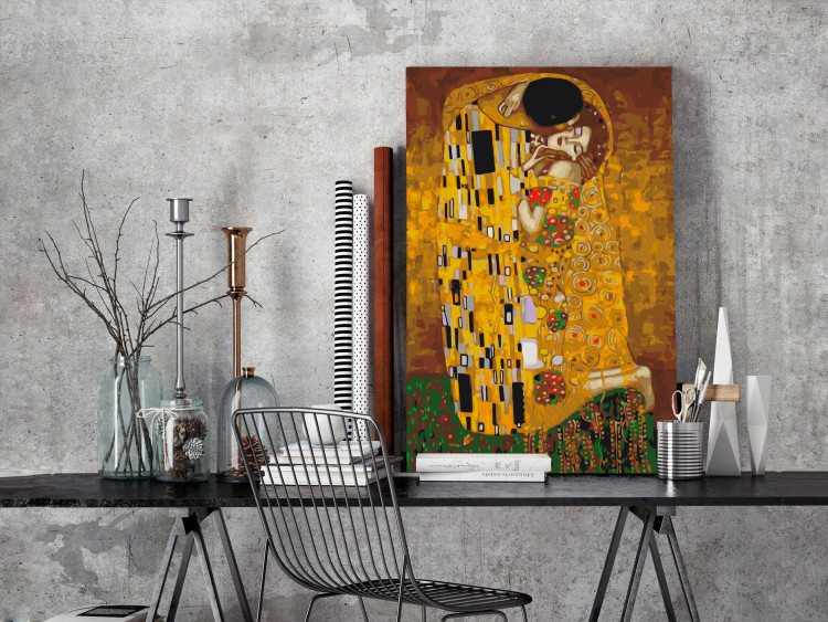 Tableau à peindre soi-même Klimt: The Kiss 127236 additionalImage 2