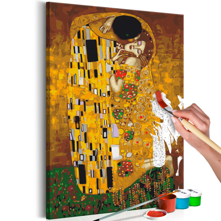 Tableau à peindre soi-même Klimt: The Kiss 127236 additionalImage 3