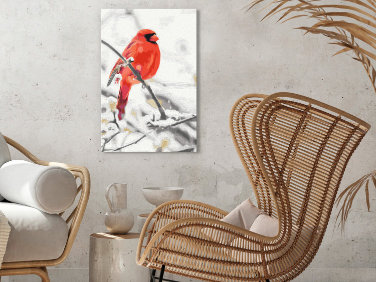Tableau peinture par numéros Red Bird 131436 additionalImage 2
