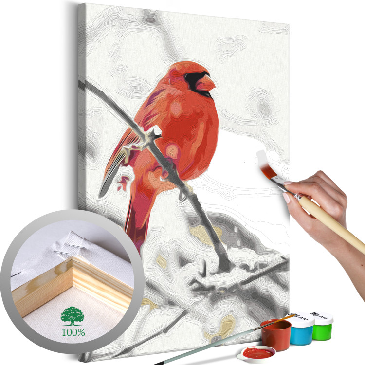 Tableau peinture par numéros Red Bird 131436