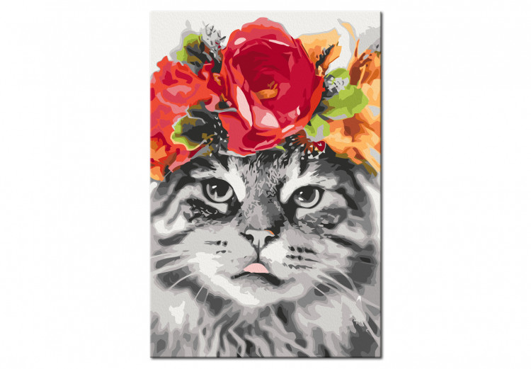 Numéro d'art adulte Cat With Flowers 132046 additionalImage 6
