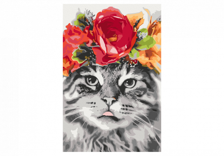 Numéro d'art adulte Cat With Flowers 132046 additionalImage 7