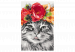 Numéro d'art adulte Cat With Flowers 132046 additionalThumb 7