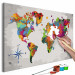 Kit de peinture par numéros Carte du monde (avec rose des vents) 107486 additionalThumb 3