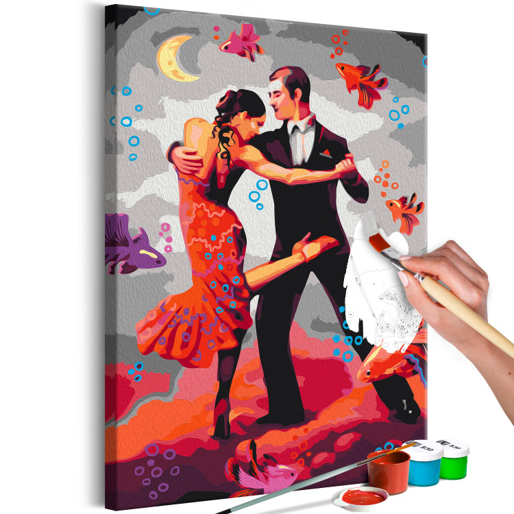 Numéro d'art Surreal Tango - Dancing Couple on a Fancy Background 144086 additionalImage 7