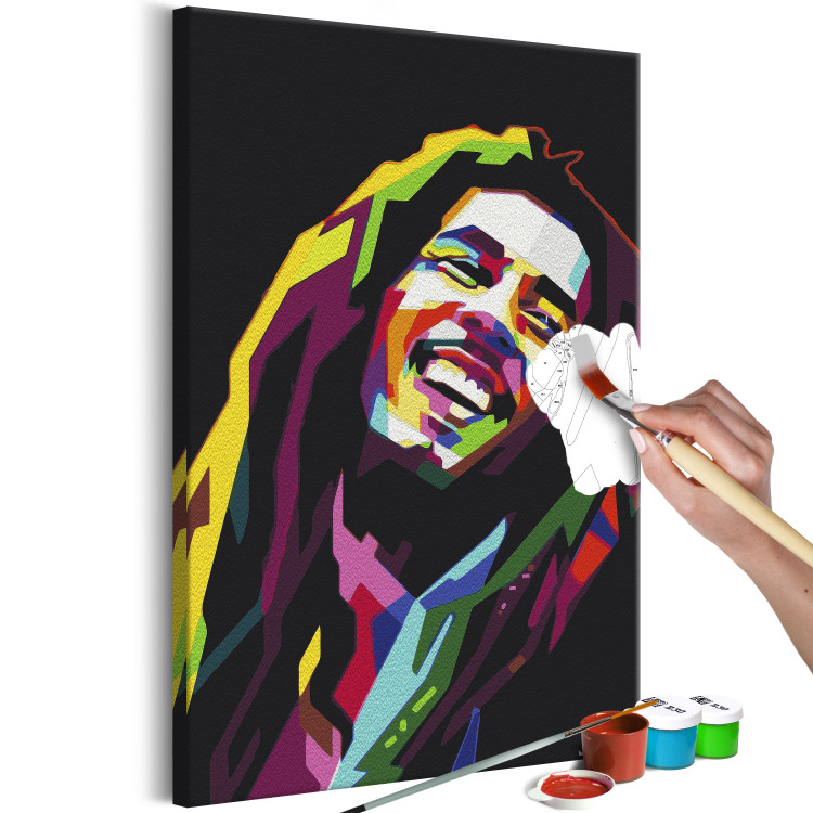 Tableau à peindre soi-même Bob Marley 135196 additionalImage 3