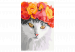 Tableau peinture par numéros Flowery Cat 135996 additionalThumb 3
