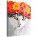 Tableau peinture par numéros Flowery Cat 135996 additionalThumb 6