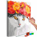 Tableau peinture par numéros Flowery Cat 135996 additionalThumb 5
