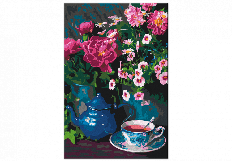 Peinture par numéros pour adultes Blue Kettle and Pink Tea 143296 additionalImage 4