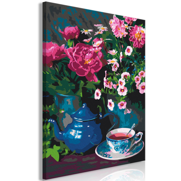 Peinture par numéros pour adultes Blue Kettle and Pink Tea 143296 additionalImage 5