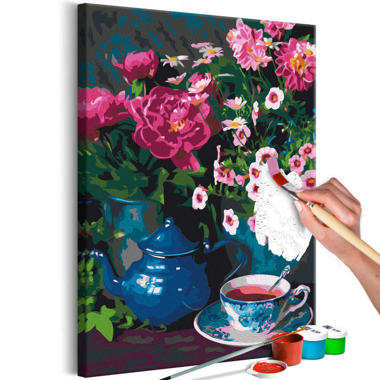 Peinture par numéros pour adultes Blue Kettle and Pink Tea 143296 additionalImage 6