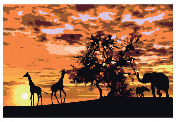 Kit de peinture Savanne (girafes et éléphantes) 107507 additionalImage 7