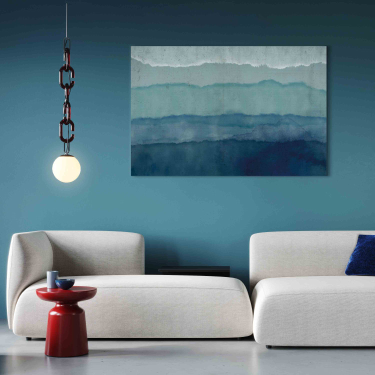 Cadre mural Harmony of Waves - Nautical Abstraction With Blue Watercolors 151207 additionalImage 11