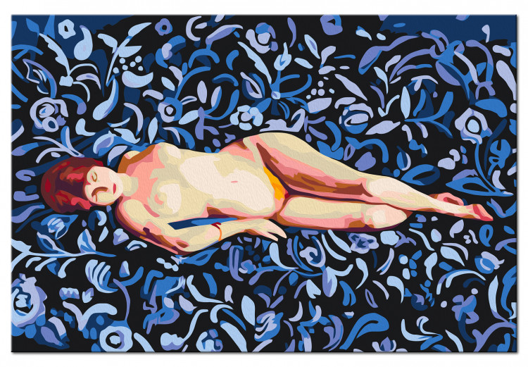 Kit de peinture par numéros Nude on a Blue Background 134537 additionalImage 6