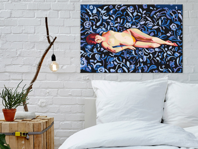 Kit de peinture par numéros Nude on a Blue Background 134537 additionalImage 2