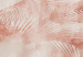 Papier peint moderne Palmiers dans la brume - palmiers tropicaux roses sur fond crème 144037 additionalThumb 4