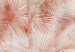 Papier peint moderne Palmiers dans la brume - palmiers tropicaux roses sur fond crème 144037 additionalThumb 3