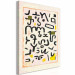 Tableau peinture par numéros Paul Klee, Gesetz - Alphabet, Mysterious Letters on a Cream Background 148447 additionalThumb 3