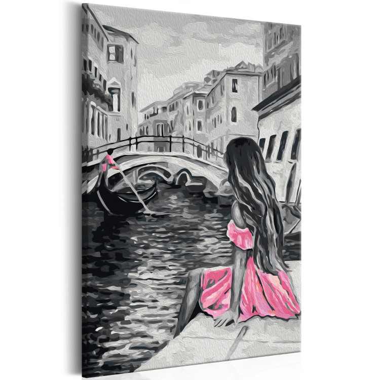 Peinture par numéros pour adultes Venise (fille habilliée d'une robe rose) 107157 additionalImage 5